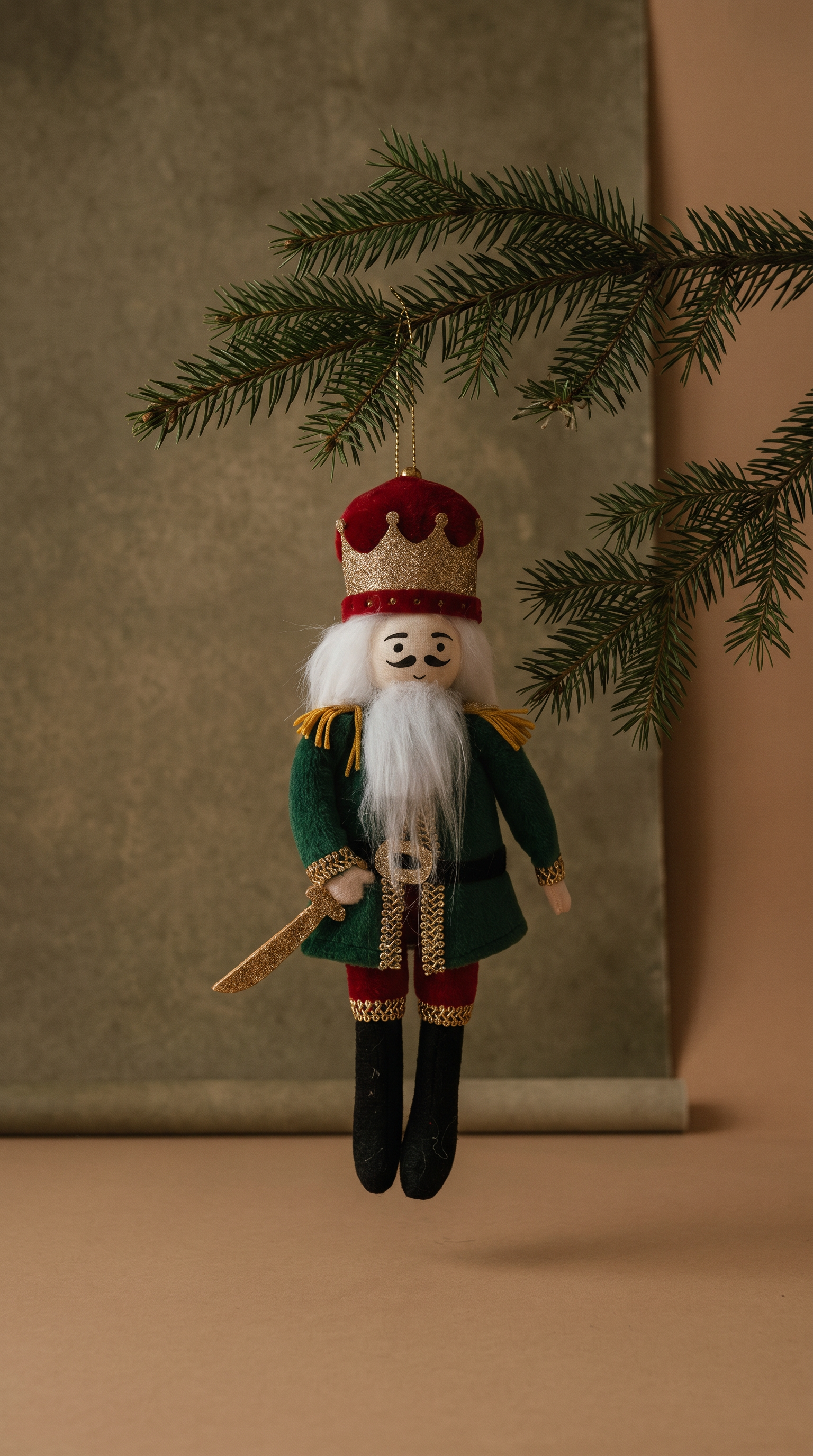 Fabric Nutcracker Ornaments