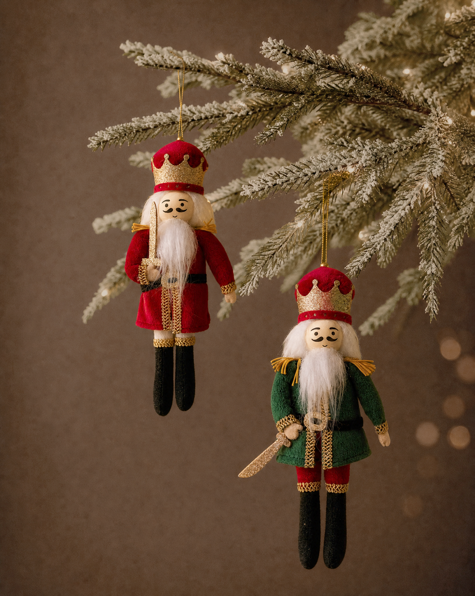 Fabric Nutcracker Ornaments
