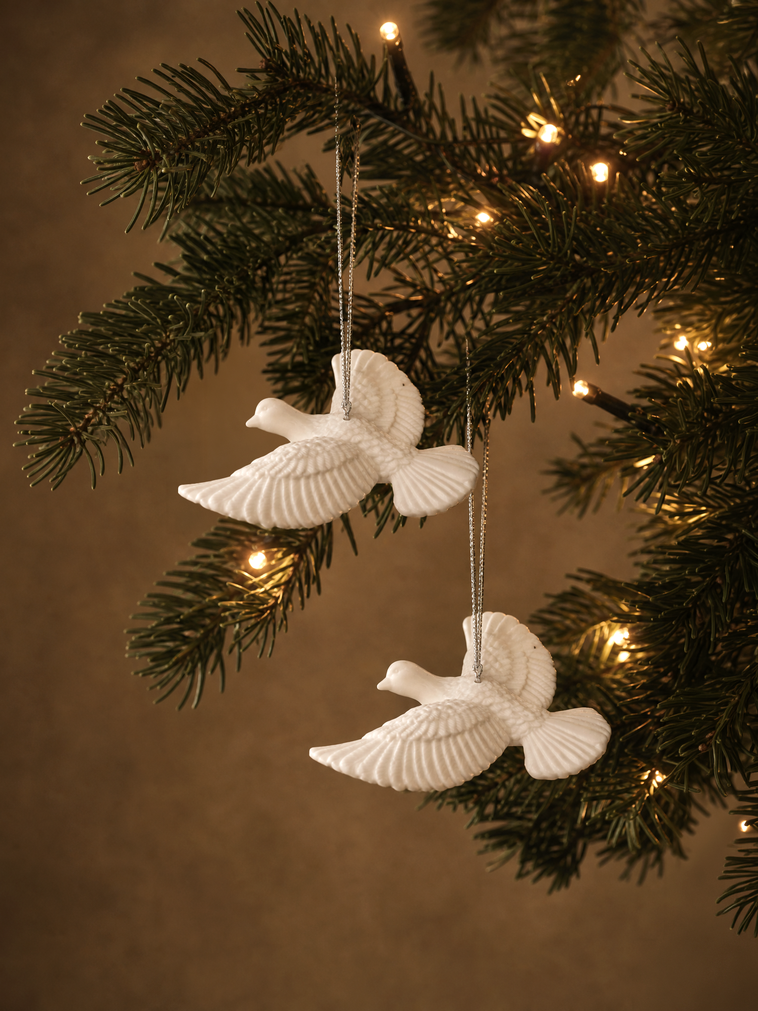 Turtle Dove Ornament Set: Vintage Ornament and Friendship Keepsake