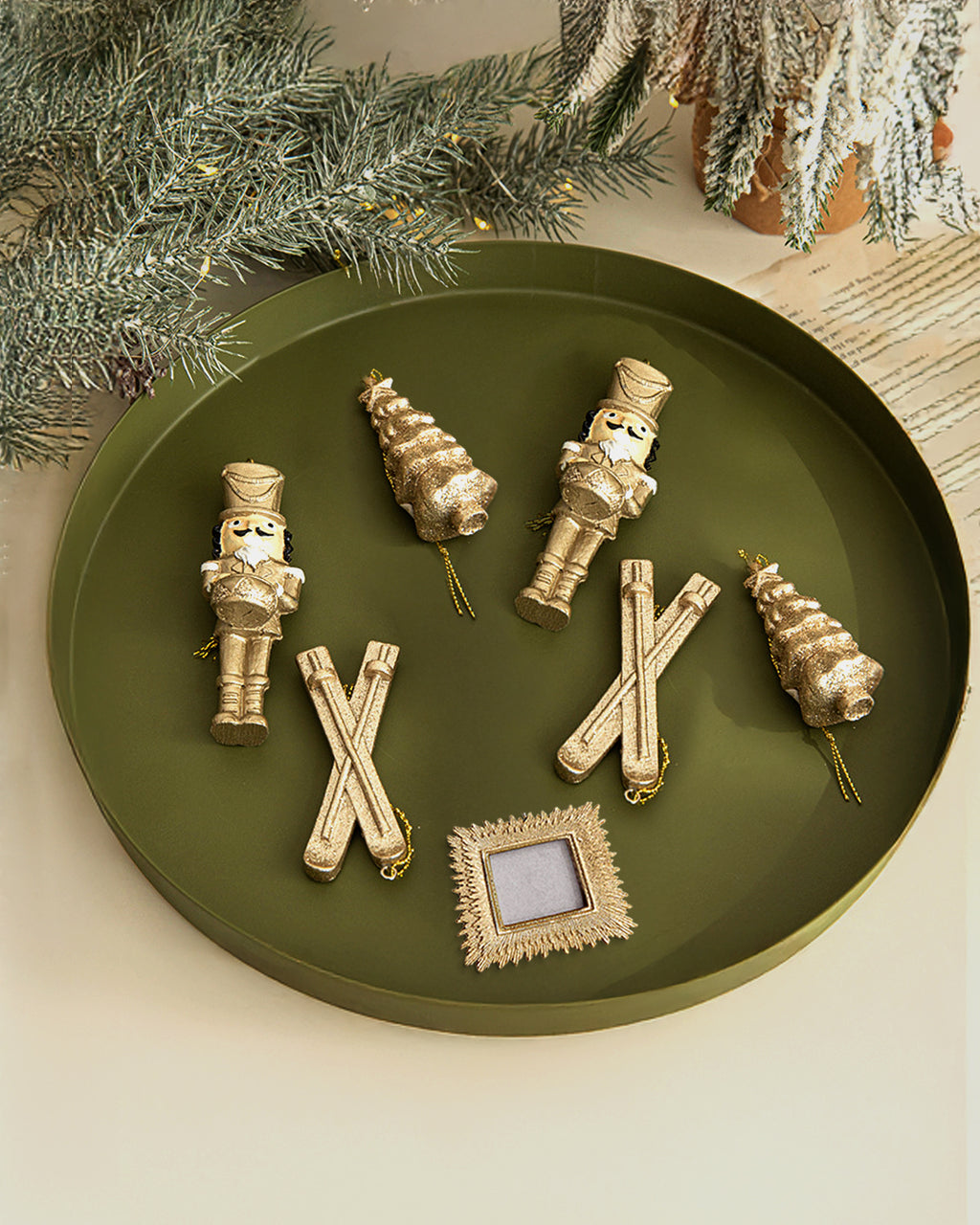 Gold Photo Frame Christmas Ornament - Picture Frame Ornament