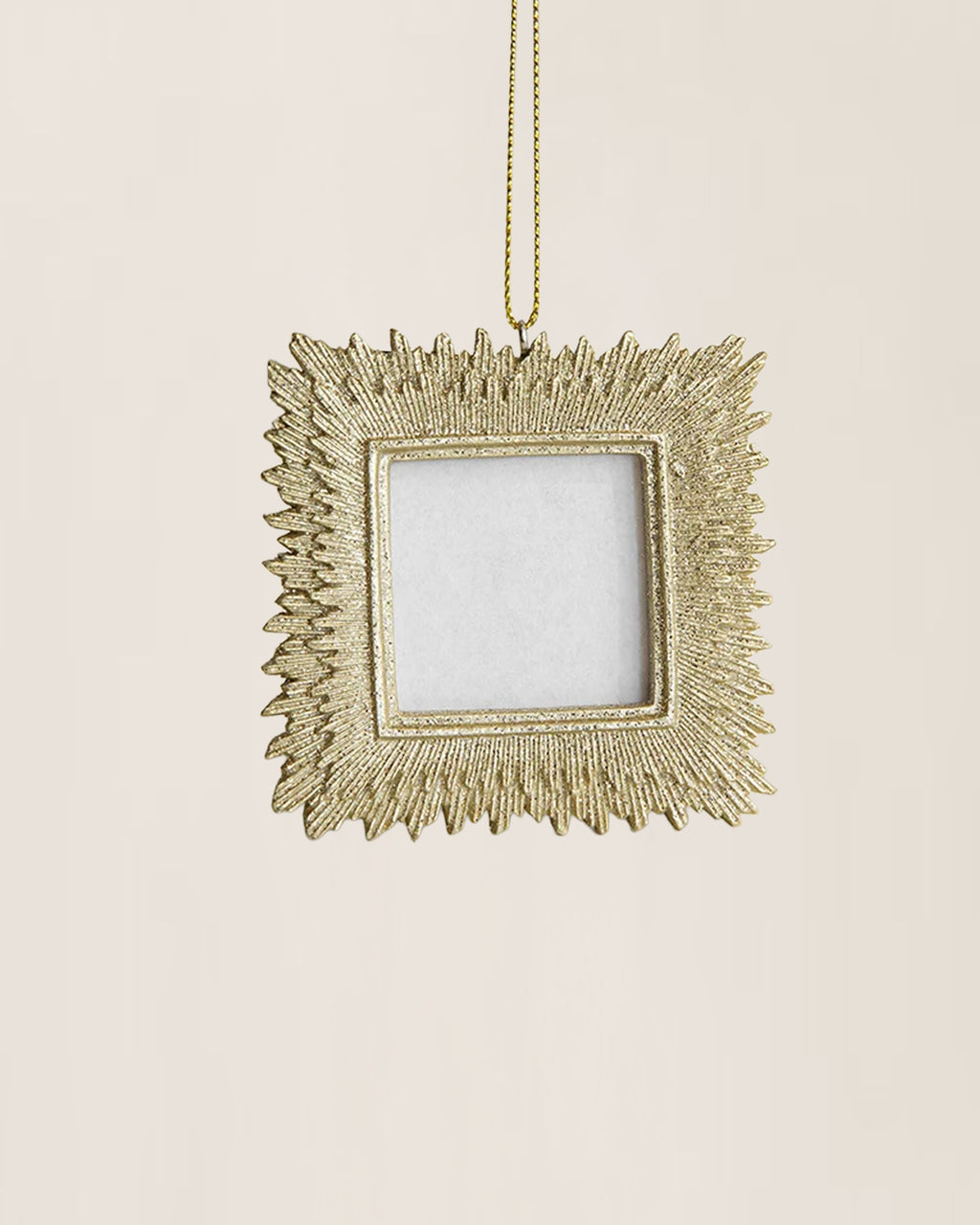 Gold Photo Frame Christmas Ornament - Picture Frame Ornament