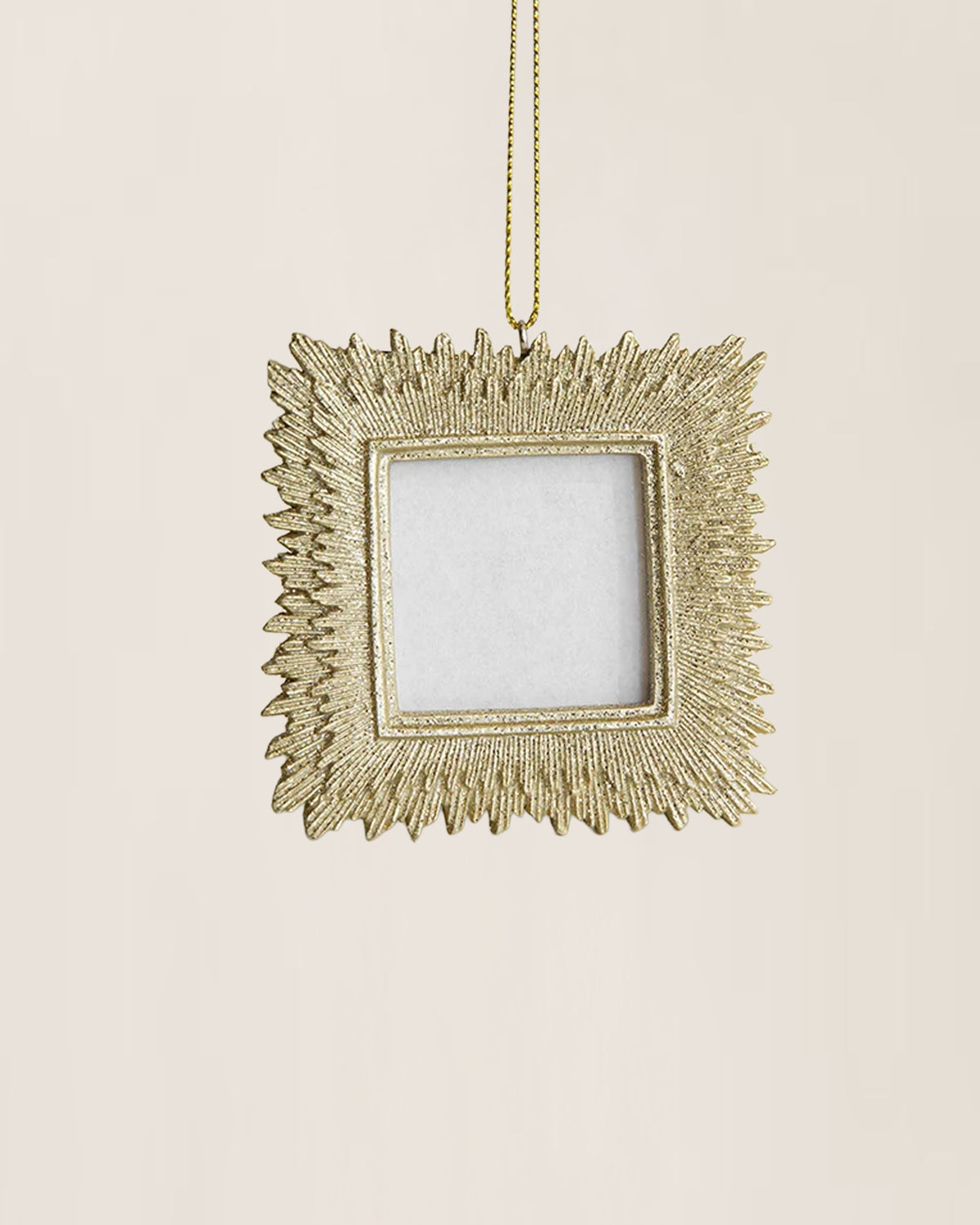 Gold Photo Frame Christmas Ornament - Picture Frame Ornament