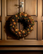 Pinecone Christmas Wreath – Holiday Mantel & Door Decor (18.5") - Handmade, Natural, Beautiful Winter and Holiday Wreath