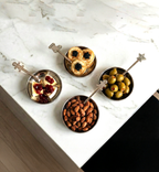 Silver Holiday Appetizer Spoons - Set of 4