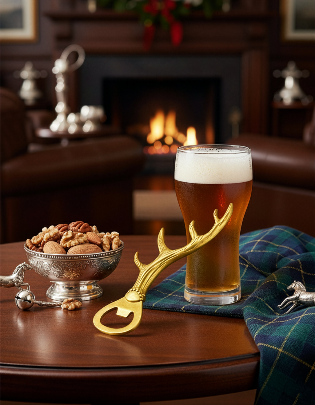 Bronze Stag Antler Bottle Opener and Bar Tool