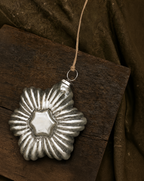 The Silver Star Glass Ornament
