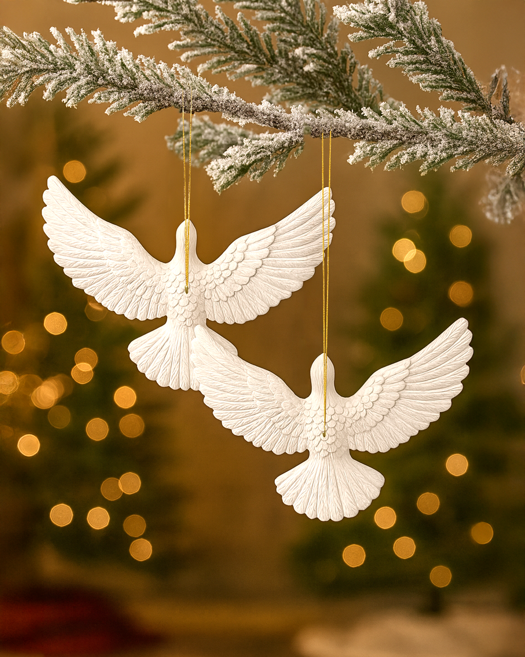 Two Turtle Doves Ornament Set – Inspired by Home Alone 2, Give One, Keep One Holiday Keepsake