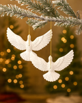 Turtle Dove Ornament Set: Vintage Ornament and Friendship Keepsake