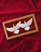 Turtle Dove Ornament Set: Vintage Ornament and Friendship Keepsake