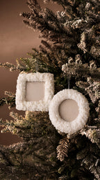 Pearl Beaded Frame Ornaments