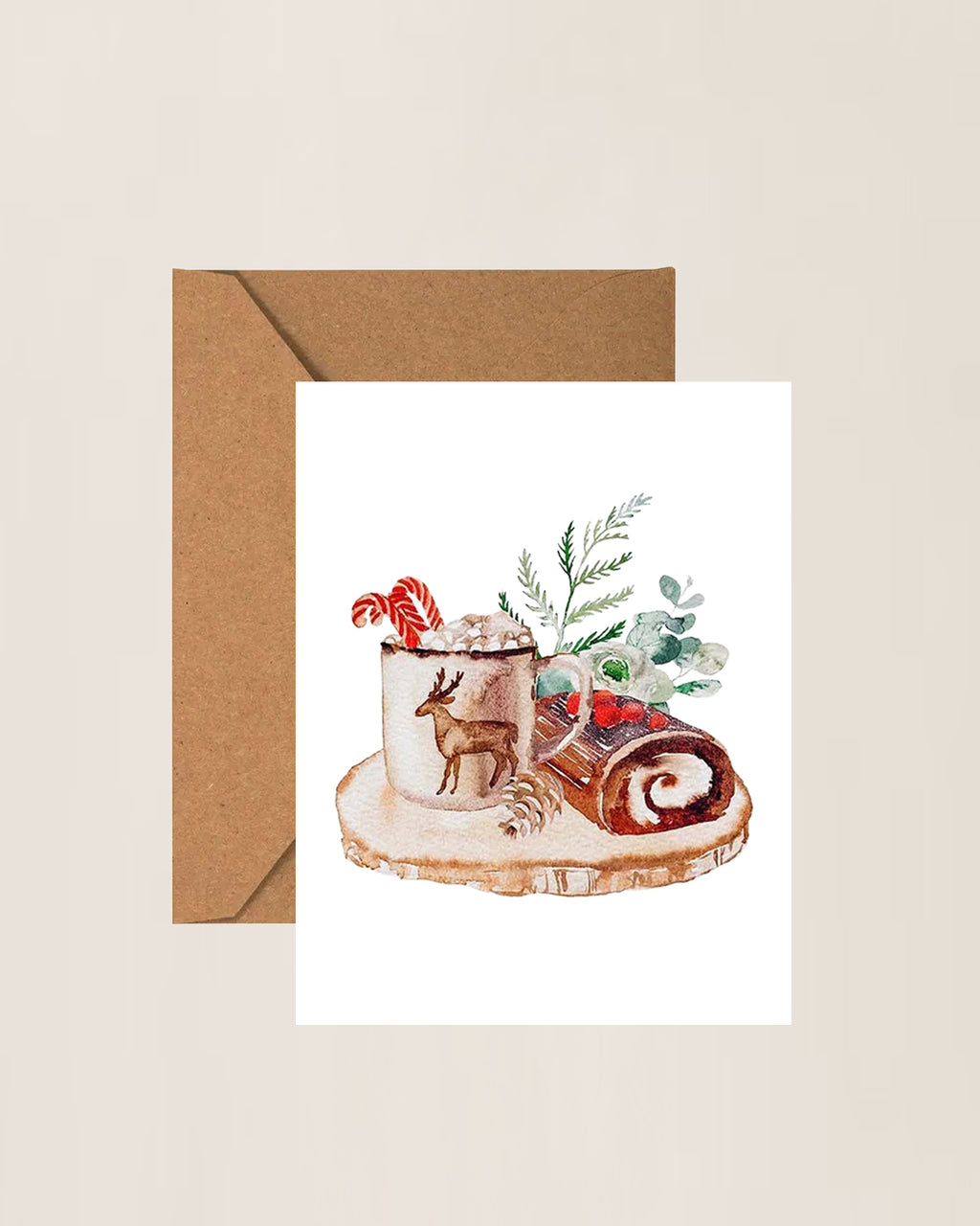 Cocktail and Drinks Christmas Cards - Classic Watercolor Christmas Cards – Holiday Illustration Greeting Cards